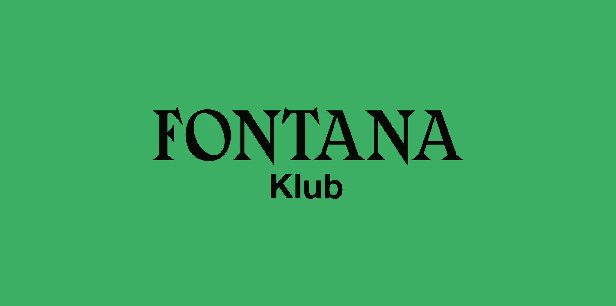 Fonatana Klub Logo auf grünem Grund