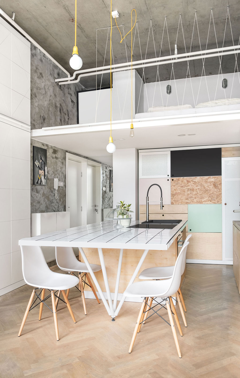 Interieurfotografie einer Apartment Wohnküche