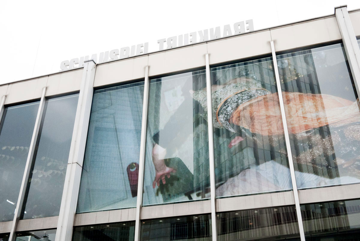 Fassadendetail des Schauspielhauses Frankfurt