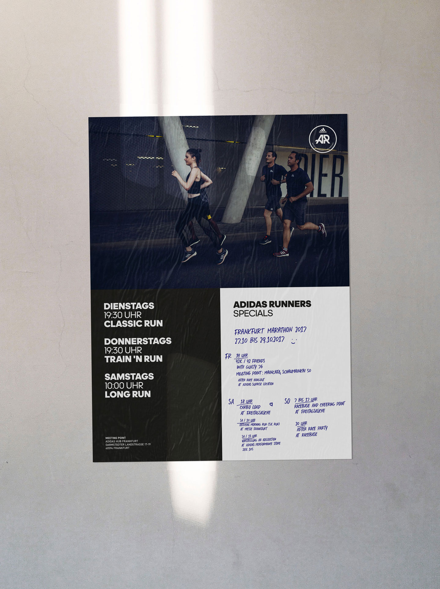 Posterdesign mit Zeitplan