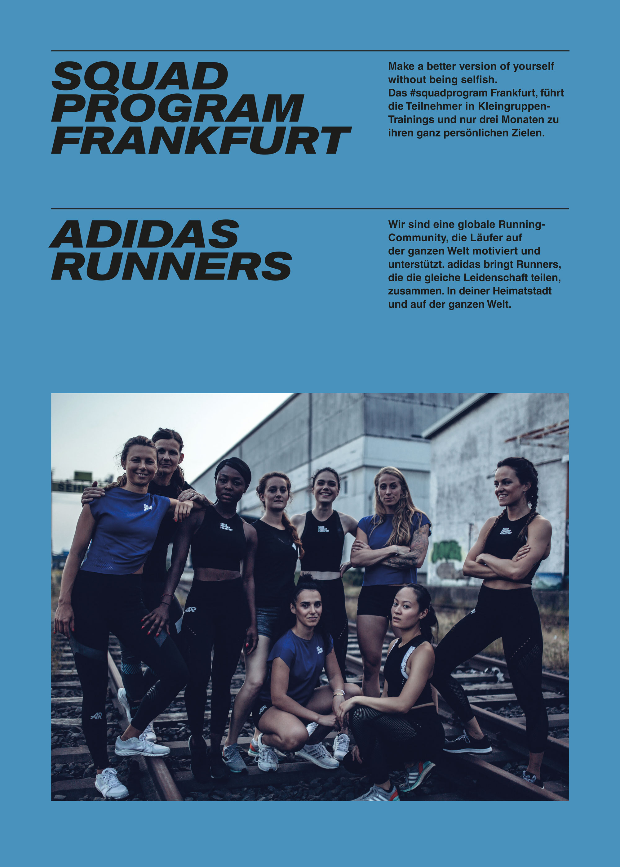 Posterdesign für das Hub Frankfurt Posterdesign für das Angebot der adidas Runner im Hub Frankfurt